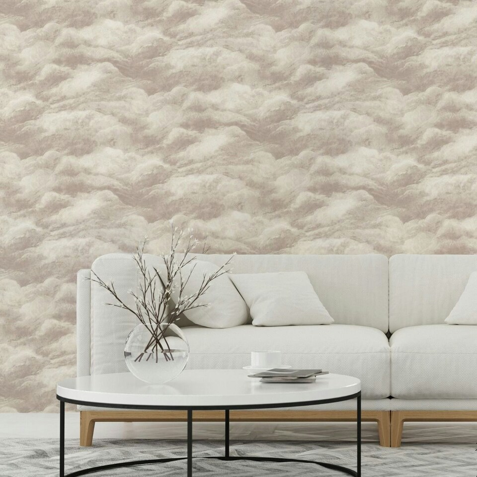 image 1 of Belgravia Clouds Wallpaper - Cream - One Size Cream