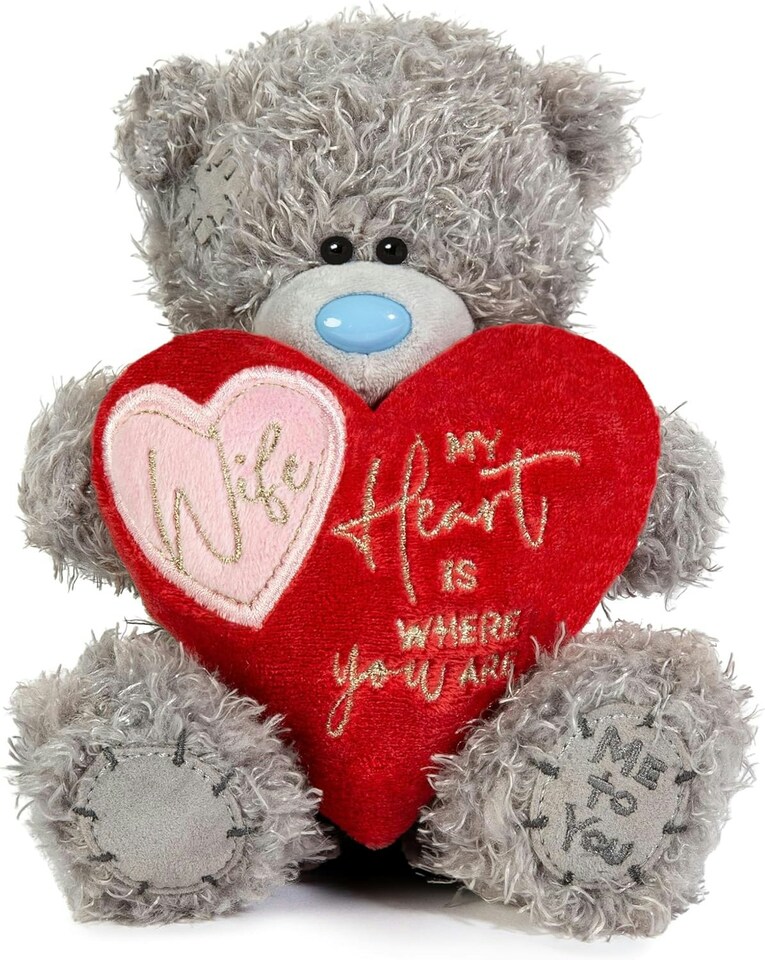 image 1 of Me To You Tatty Teddy 'Wife My Heart Is Where You Are' 15cm Bear