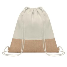 MidOcean India Jute Drawstring Bag - Beige - One Size | Brown | Not provided