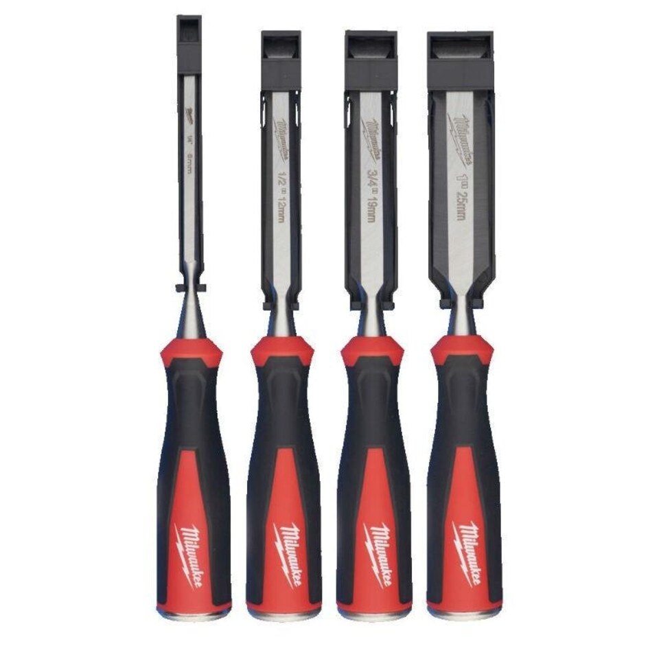 Milwaukee - Beveled Edge Chisels Set 4 Piece - 4932479897