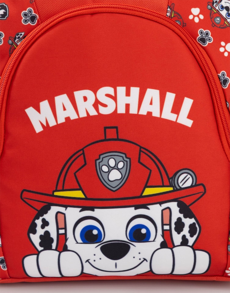 image 1 of Paw Patrol Marshall Kids Red Backpack | Unisex Children's School Bag with Zipper | Ideal for Back to School & Carrying Books | Official Paw Patrol Merchandise | Red | Red