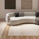 image 2 of KUKOON Beige Distressed Bordered Living Room Area Rug 240cm x 330cm Cream