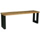 image 2 of Induse Bench - Mango Wood/Iron - L44 x W180 x H45 cm - Mango PP Saw Finish Brown