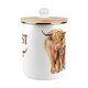 image 7 of Highland Cow Compost Caddy - Metal 2L Decorative Kitchen Food Waste Bin