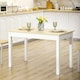 image 2 of HOMCOM Dining Table for 4 to 6 Kitchen Table with Thick Legs Oak Wood Grain