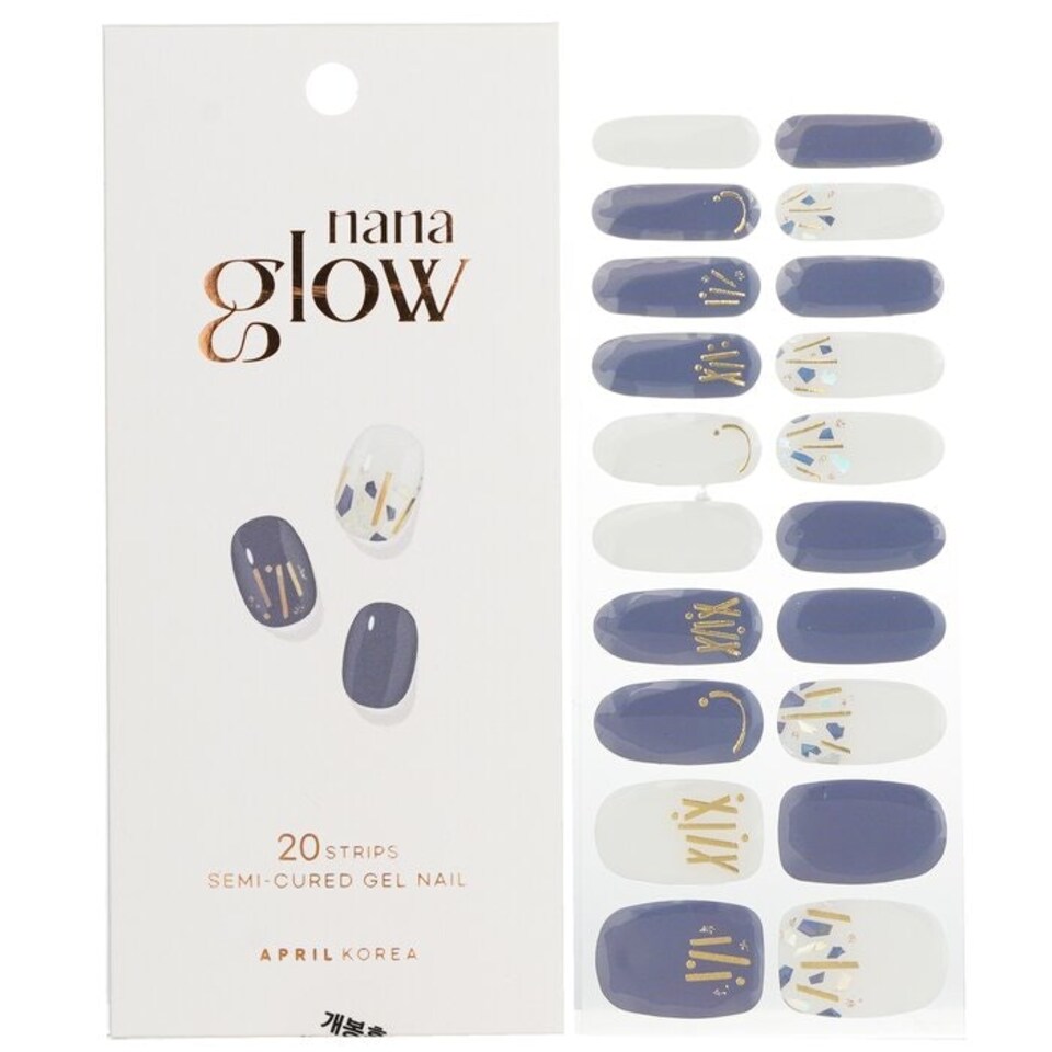 image 1 of Nanaglow Nail Sticker - # Gn12 - 20pcs Multi