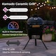image 5 of Kamado 13" Ceramic BBQ Grill Smoker Charcoal Cooking Oven Portable
