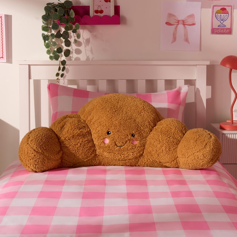 image 1 of OHS Croissant Cuddle Cushion Novelty Reading Pillow