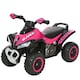 image 1 of HOMCOM No Power Quad Toddler Ride on Car Foot-to-Floor Sliding Pink