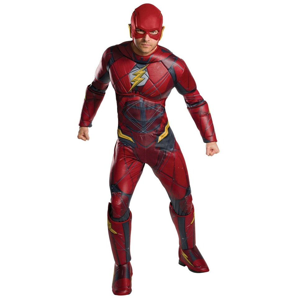 The Flash Mens Deluxe Costume - Red - XL XL