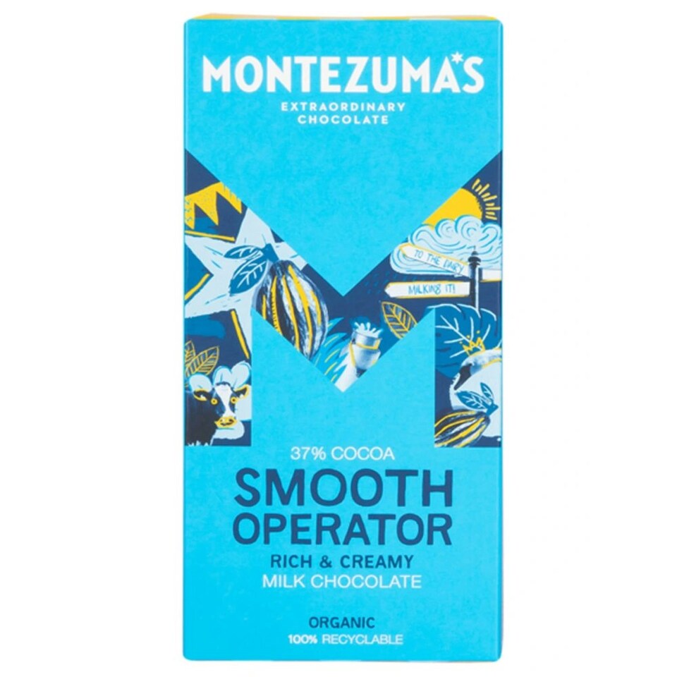 Organic 37% Cocoa Smooth Milk Chocolate 90g (Montezuma's)