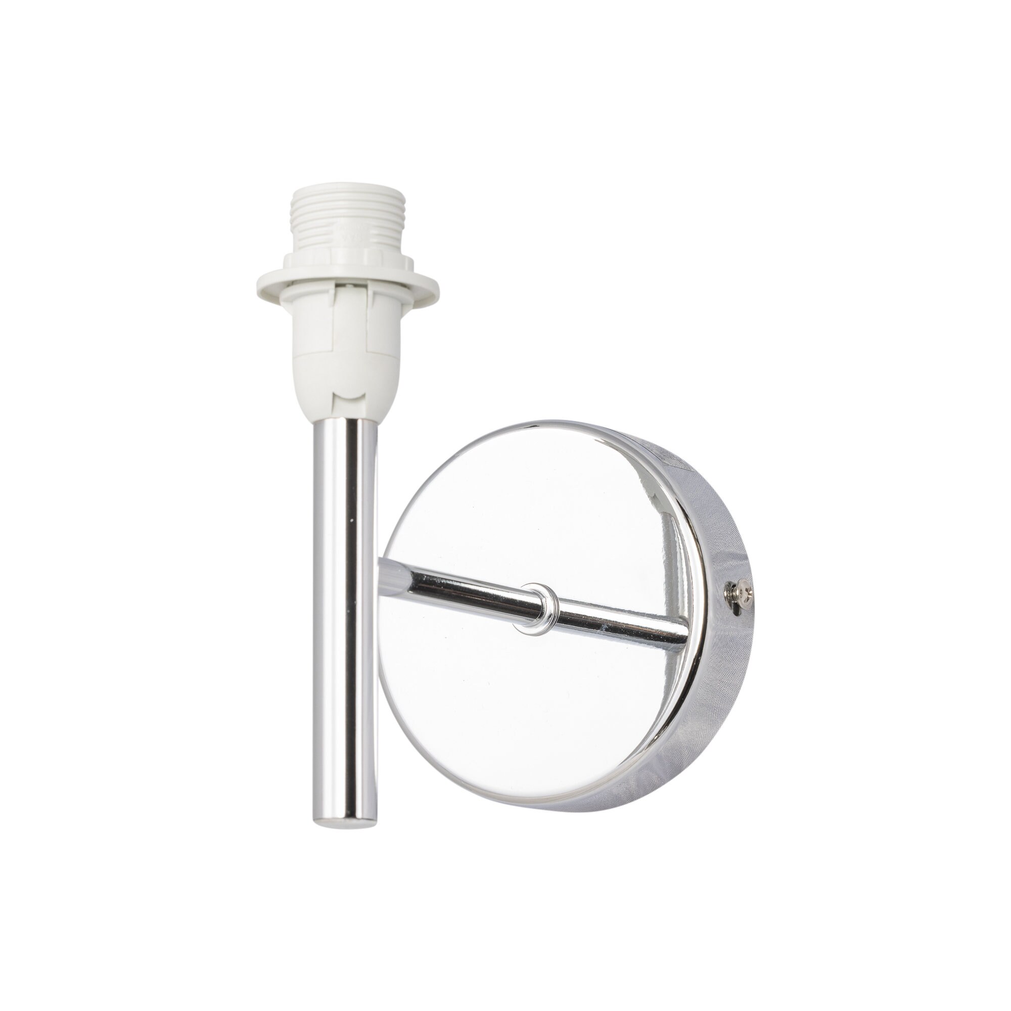 First Choice Lighting Brea Modern Chrome Wall Light Fitting Only (Shade Required) in Silver