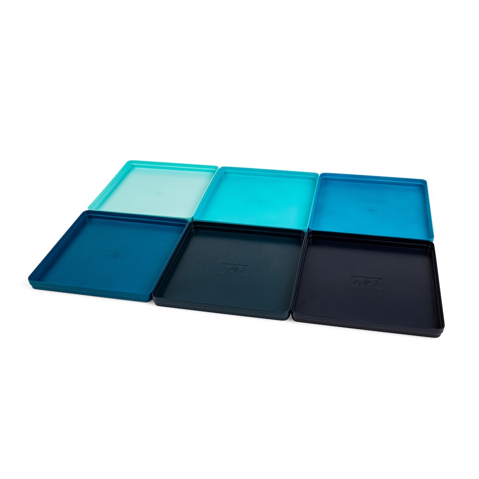 image 1 of 6 Stackable Sorting Puzzle Trays