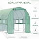 image 5 of Outsunny 3 x 2 x 2m Polytunnel Green House w UV-resistant PE Cover, Green