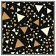 image 1 of Triangles on black (Picture Frame) Grey | XL