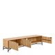 image 4 of Jaipur TV Unit With 3 Doors 176cm Wide in Oak | Brown | Oak | One Size | 1