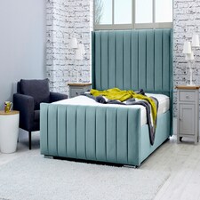 Caira Plush Superking Bed Frame - Duck Egg