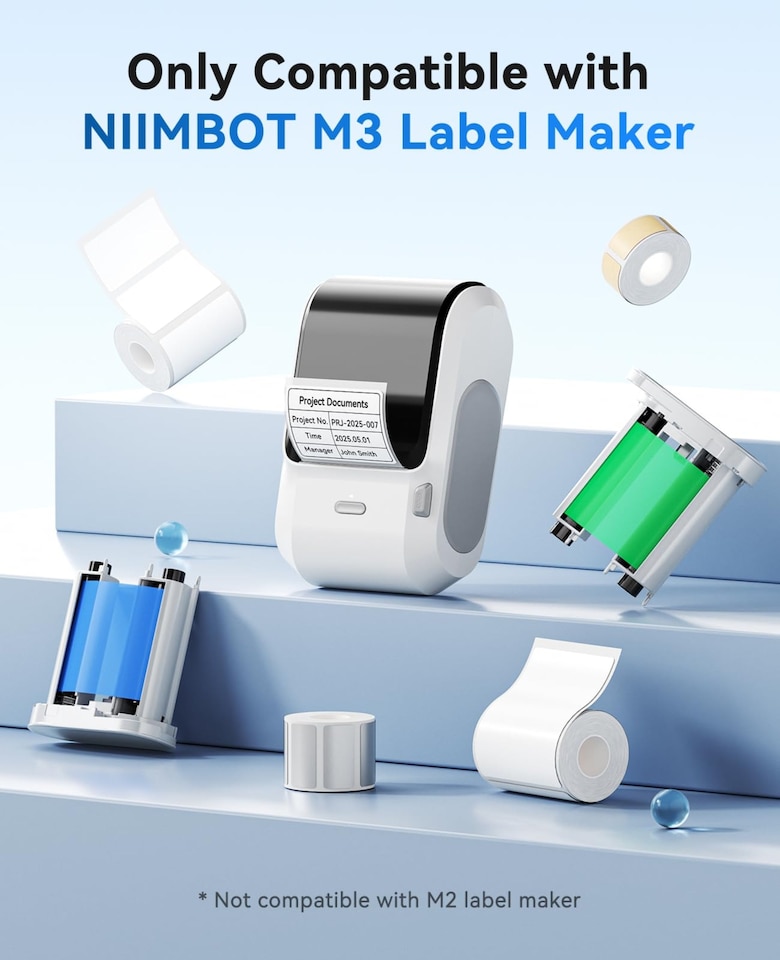 image 1 of NIIMBOT M3 Thermal Transfer Ribbon Cartridge Black