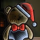 image 5 of 60cm Light up Teddy Bear in Santa Hat Christmas Infinity Decoration with LEDs