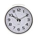 image 1 of Hometime Alarm Clock Round with Illuminated Button - White Case White