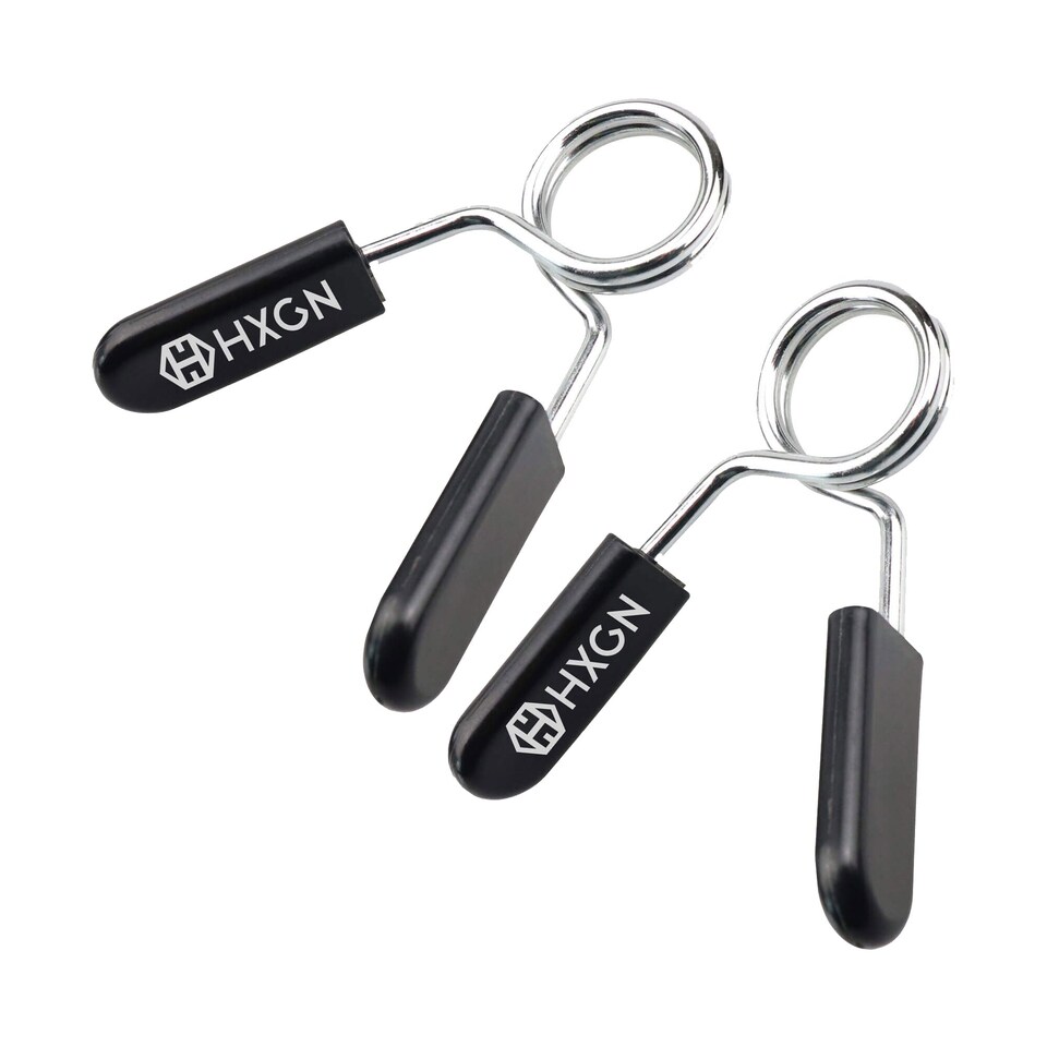 image 1 of HXGN 20kg Adjustable 1" Standard Barbell Set — Vinyl-Coated Plates, Knurled Grip | Black | BLACK | Standard