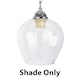 image 2 of ValueLights Classic Style Clear Glass Bell Dome Ceiling Lamp Pendant Light Shade