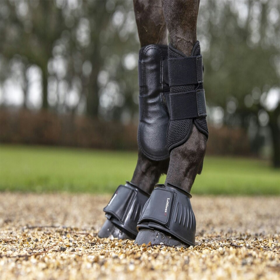 image 1 of LeMieux Rubber Bell Boots Black | X-Large
