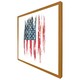 image 4 of American grunge flag (Picture Frame) Brown | S