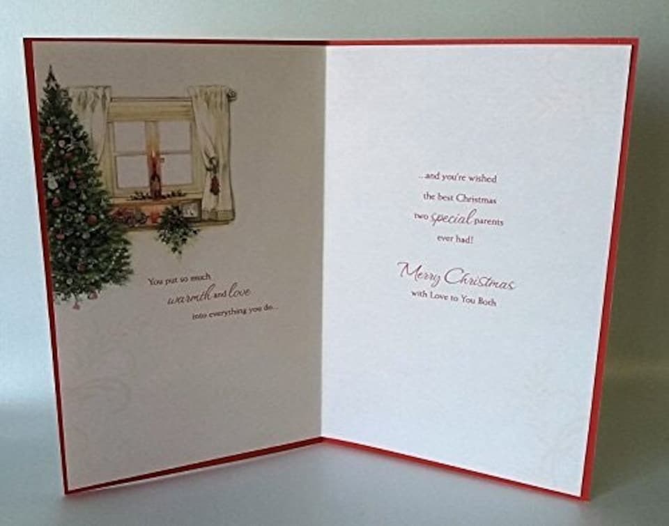 image 1 of Mum And Dad Decorative Home Design Christmas Card
