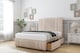 image 3 of Sloomy Kingsley Sand Naples Divan Bed With Mattress 2 Drawers Footend With 54" Floor Standing Headboard & 12" Matching Footboard 6' Super King | Cream | Sand | Super King | 1