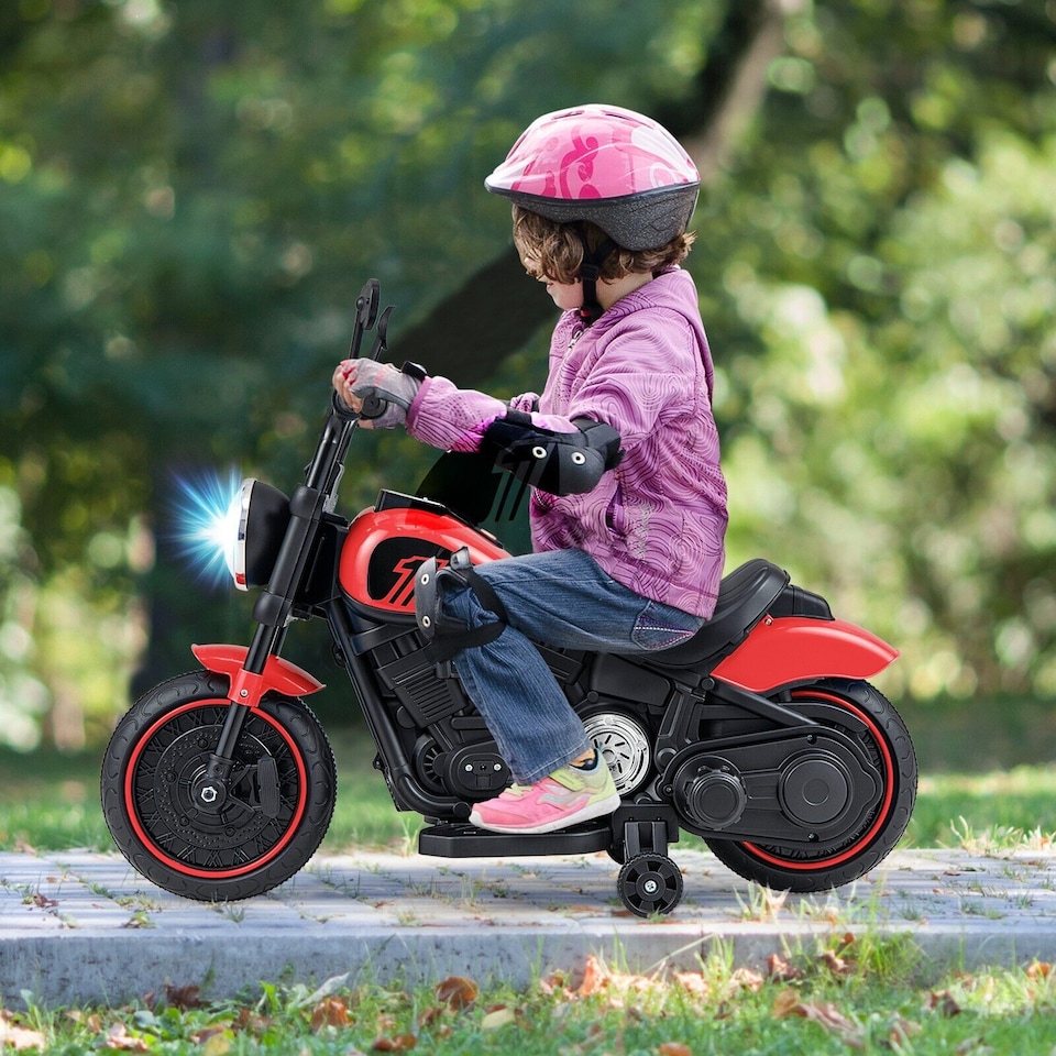 image 1 of COSTWAY 6V Kids Off-Road Motorcycle Electric Powered Red