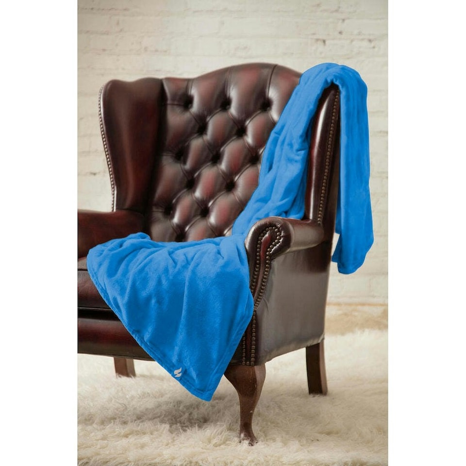 image 1 of Heat Holders Blanket - Royal Blue - One Size