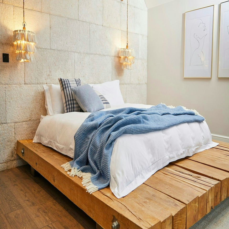 image 1 of Lifestyle Waffle Throw/Blanket - Blue Jay