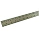 image 2 of Large Stainless Steel Ruler Rule Measuring Measure Straight Edge 1 Metre 40"