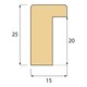 image 6 of Autumn coloured geometric triangle patterns (Picutre Frame) Grey | M