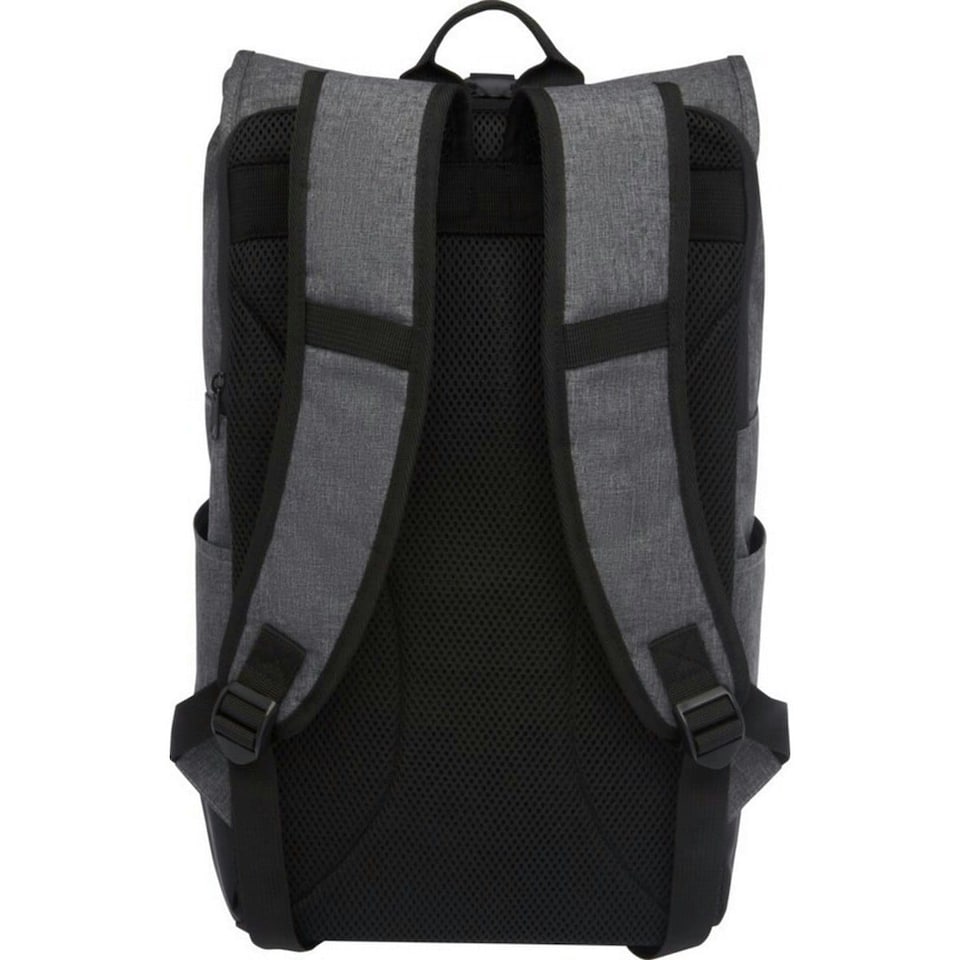 image 1 of Avenue Hose 15.6" Roll Up Laptop Bag - Solid Black/Heather Grey - One Size