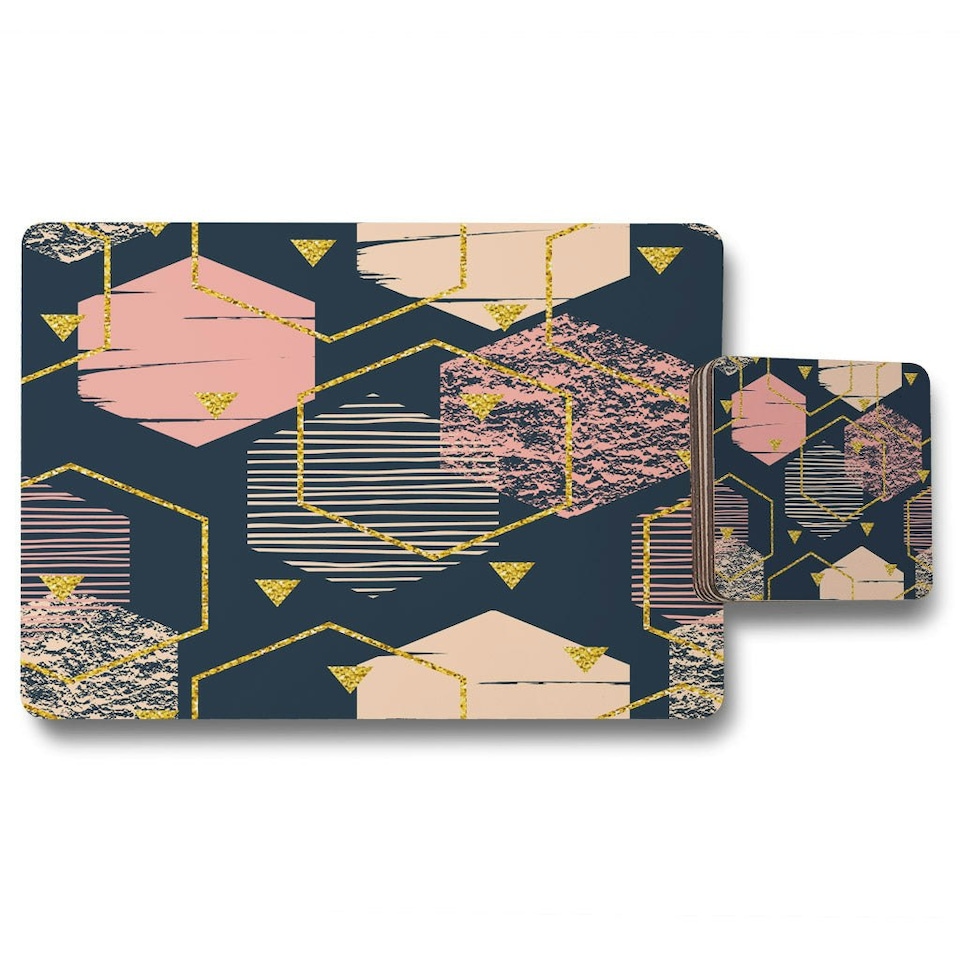 Hexagons (Placemat & Coaster Set)