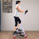 image 2 of HOMCOM Foldable Stepper Adjustable Step Machine w/ Handlebar LCD Display, White