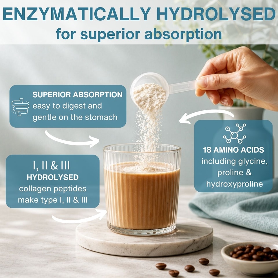 image 1 of Igennus Advanced Hydrolysed Collagen Peptides, Grass-fed Bovine Collagen Protein Powder, 40 Servings