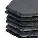 image 4 of Argon Tableware Hexagon Slate Placemats - 30 x 26cm - Pack of 6 Black