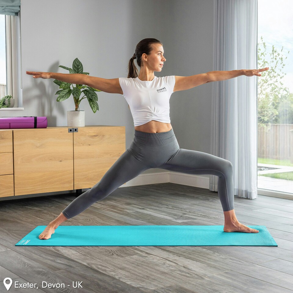 image 1 of Non Slip Yoga Mat (6mm Thick) - Green