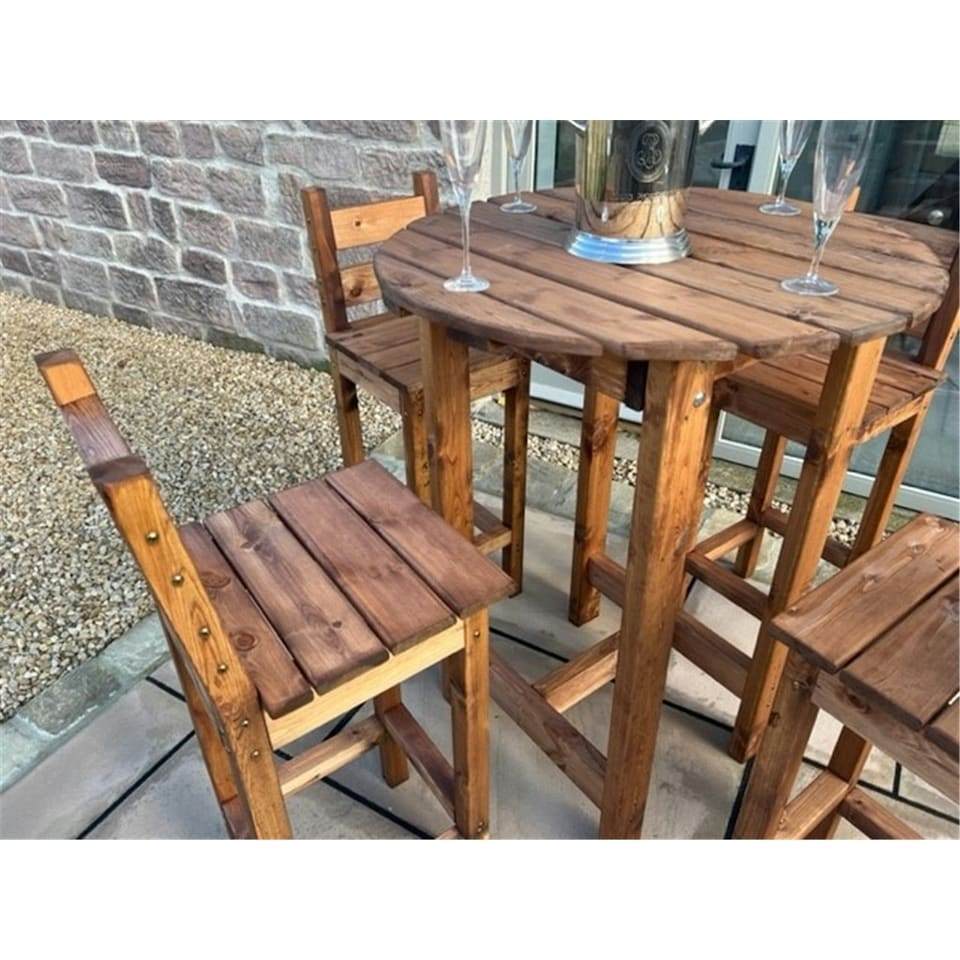 image 1 of Traditional Deluxe Alfresco Bar Set Four Seater