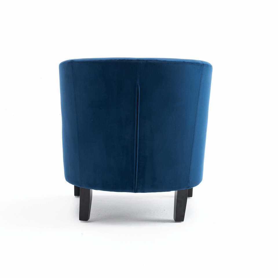 image 1 of Velvet Fabric Tub Chair Sofa Armchair Modern Office Reception Living Room