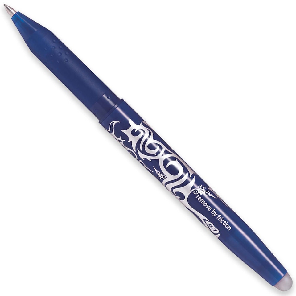 image 1 of Pilot Frixion Ball Rollerball Pen Medium 0.7mm Blue Pack of 5