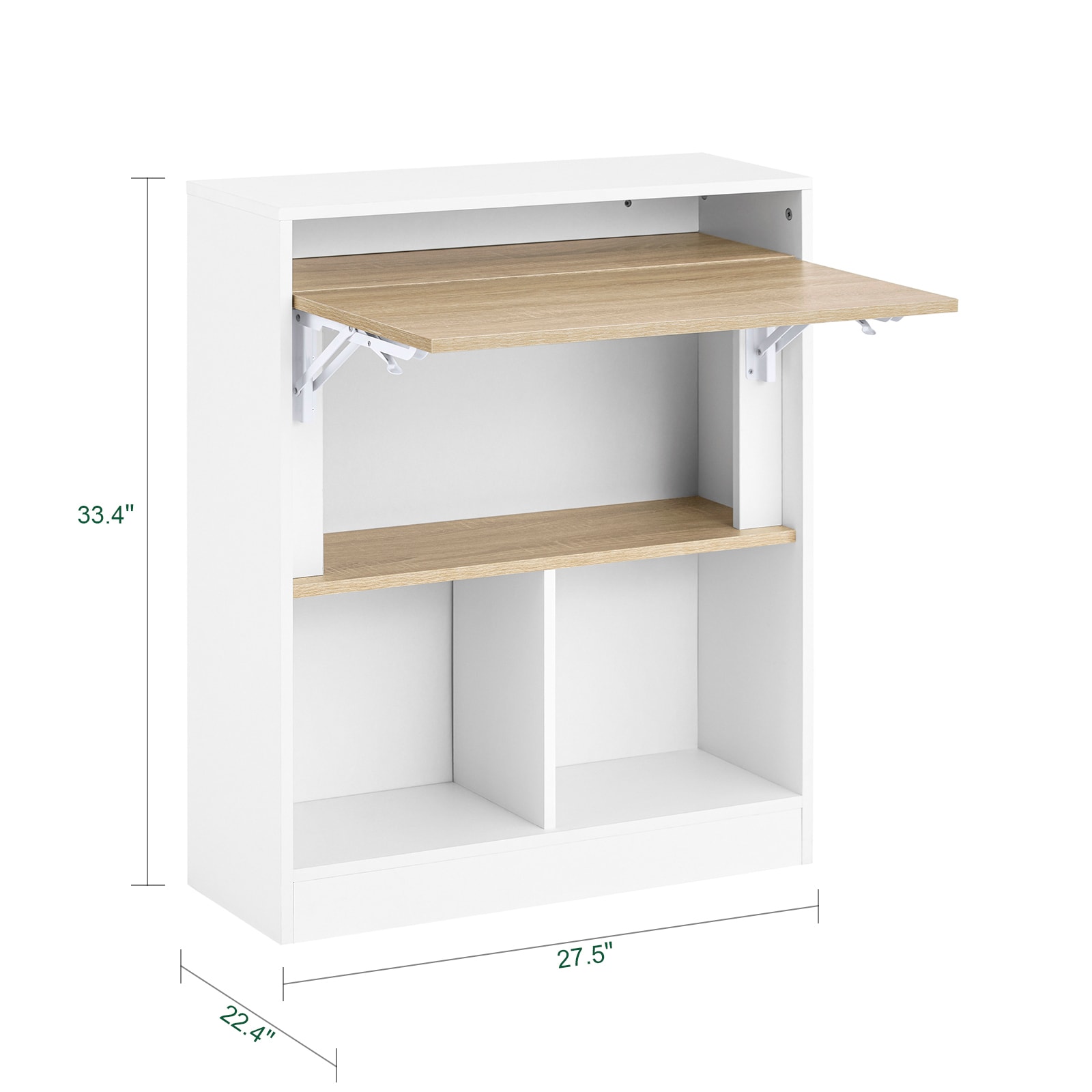SoBuy FWT104-WN,Folding Study Table Wall Mounted Desk with 5