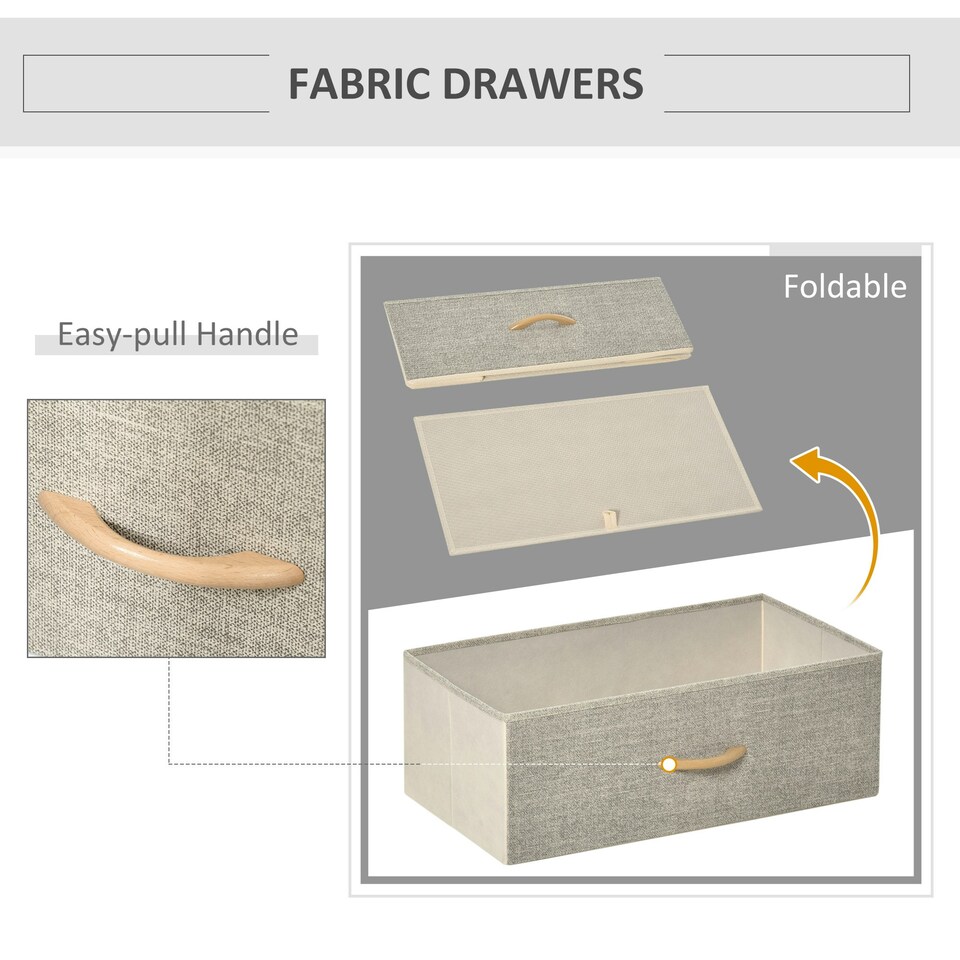 image 1 of HOMCOM 4 Drawer Storage Chest Unit Home with Shelves Home Living Bedroom