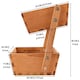image 2 of Two-Tier Wooden Vegetable Basket & Fruit Storage Rack – Freestanding Countertop Food Storage Bowl for Kitchen Organisation
