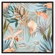 image 2 of Pink tropical flowers (Picture Frame) White | XS