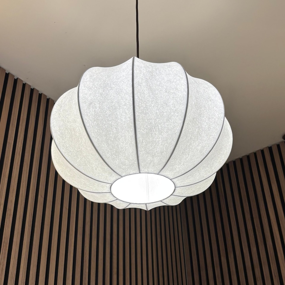 image 1 of CGC Lighting Natalia Cloud Dancer White Oval Distressed Silk Lampshade
