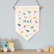 image 2 of Personalised Dinosaur Hanging Banner